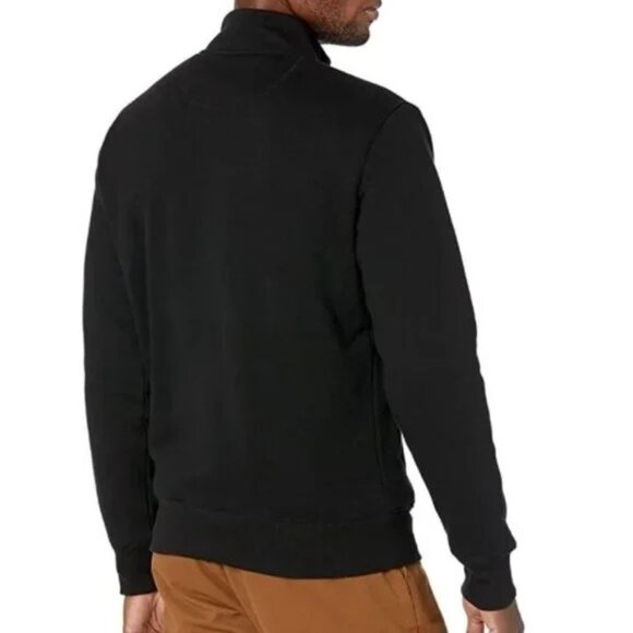 Amazon Essentials Mens Sweatshirt Size Medium Black  Fleece Mock Neck Full-Zip - Picture 6 of 9